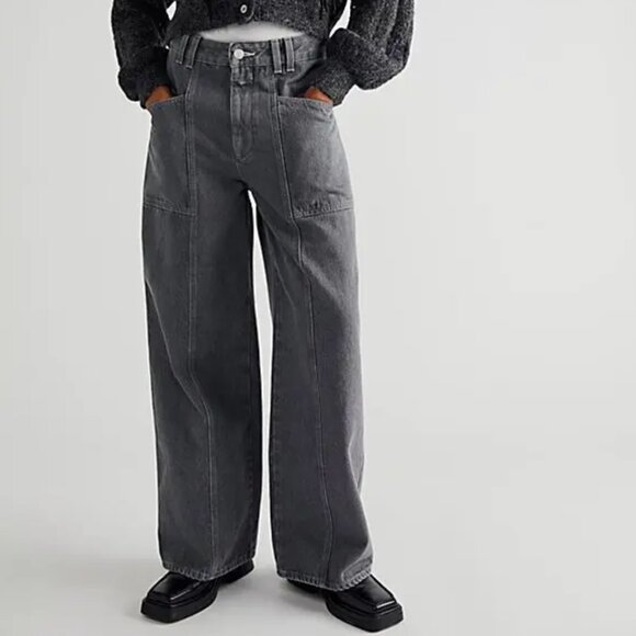 CLOSED organic cotton wide leg jeans/excellent condition/32(waist 15.5" across) - Picture 1 of 7